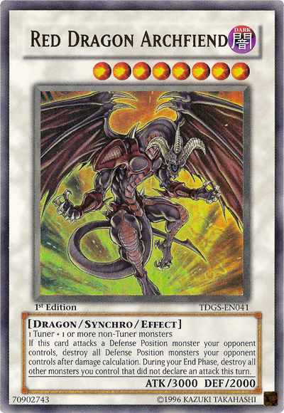 Red Dragon Archfiend [TDGS-EN041] Ultra Rare | Arkham Games and Comics