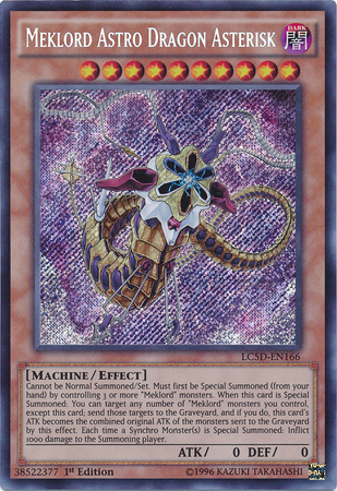 Meklord Astro Dragon Asterisk [LC5D-EN166] Secret Rare | Arkham Games and Comics