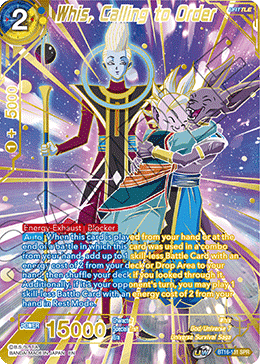 Whis, Calling to Order (SPR) (BT16-131) [Realm of the Gods] | Arkham Games and Comics