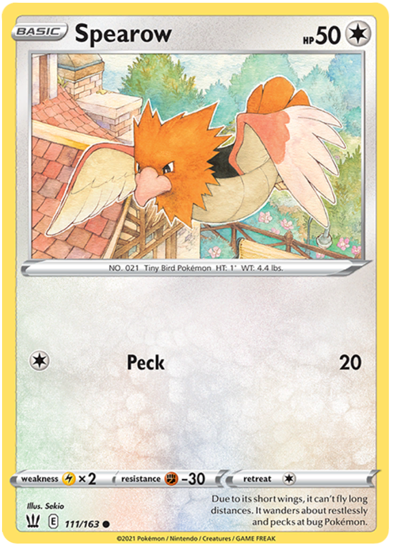 Spearow (111/163) [Sword & Shield: Battle Styles] | Arkham Games and Comics