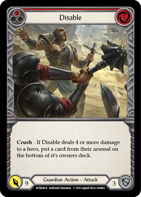 Disable (Red) [WTR048-R] (Welcome to Rathe)  Alpha Print Normal | Arkham Games and Comics