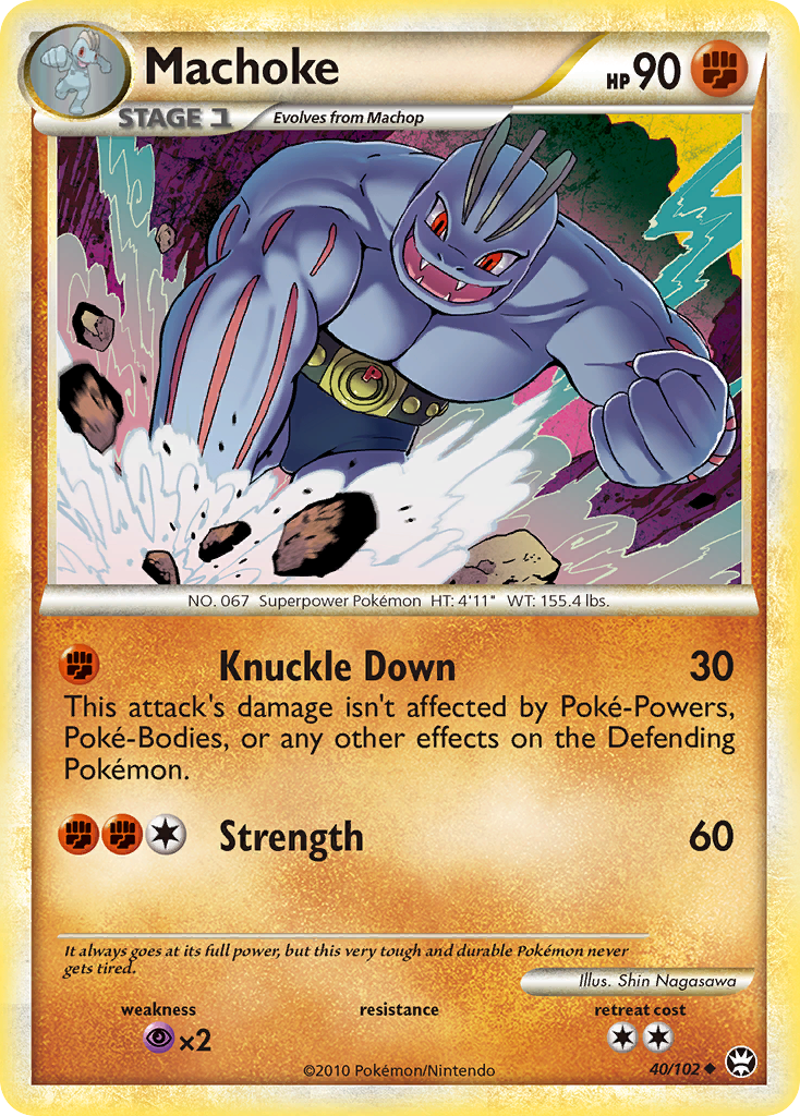 Machoke (40/102) [HeartGold & SoulSilver: Triumphant] | Arkham Games and Comics