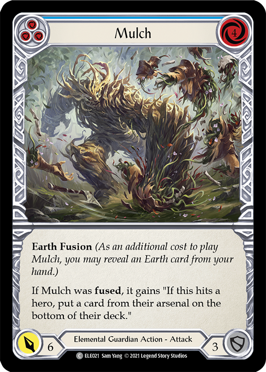 Mulch (Blue) [ELE021] (Tales of Aria)  1st Edition Rainbow Foil | Arkham Games and Comics
