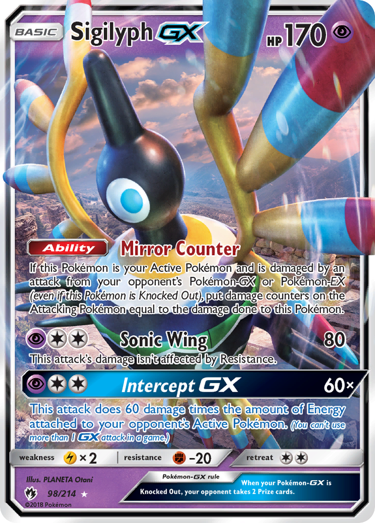 Sigilyph GX (98/214) [Sun & Moon: Lost Thunder] | Arkham Games and Comics