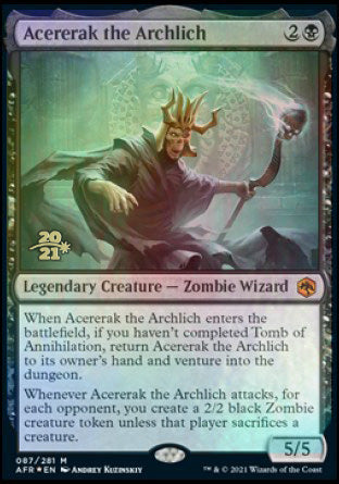 Acererak the Archlich [Dungeons & Dragons: Adventures in the Forgotten Realms Prerelease Promos] | Arkham Games and Comics