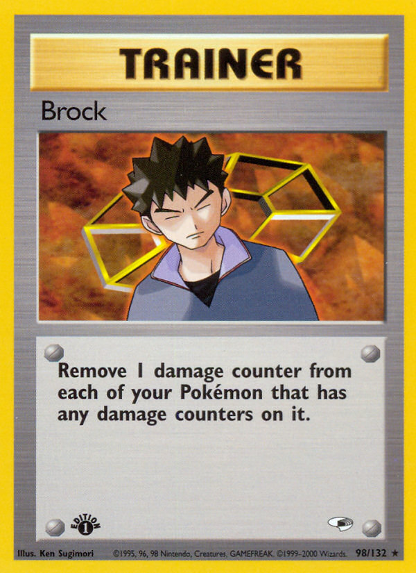 Brock (98/132) [Gym Heroes 1st Edition] | Arkham Games and Comics