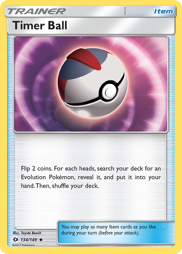 Timer Ball (134/149) [Sun & Moon: Base Set] | Arkham Games and Comics