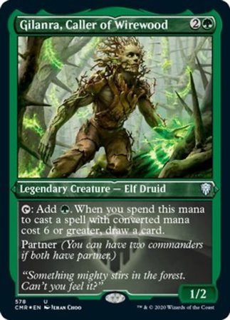 Gilanra, Caller or Wirewood (Foil Etched) [Commander Legends] | Arkham Games and Comics