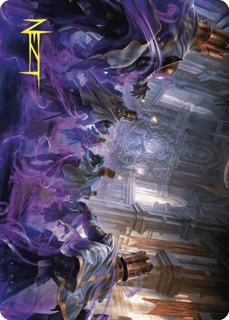 Eerie Interference Art Card (Gold-Stamped Signature) [Wilds of Eldraine Art Series] | Arkham Games and Comics