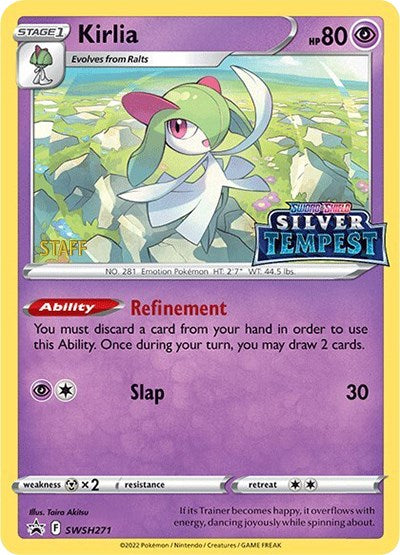 Kirlia (SWSH271) (Prerelease) (Staff) [Sword & Shield: Black Star Promos] | Arkham Games and Comics