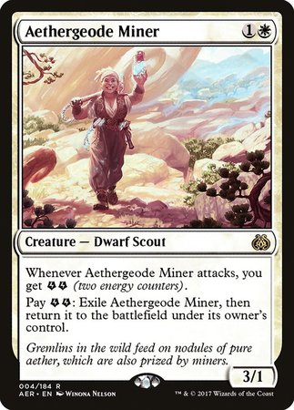 Aethergeode Miner [Aether Revolt] | Arkham Games and Comics