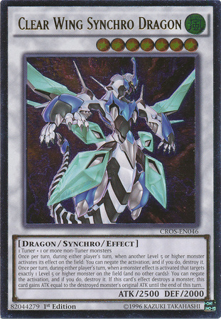 Clear Wing Synchro Dragon (UTR) [CROS-EN046] Ultimate Rare | Arkham Games and Comics