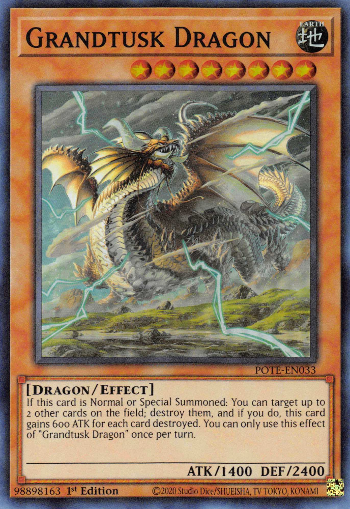 Grandtusk Dragon [POTE-EN033] Super Rare | Arkham Games and Comics