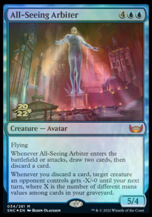 All-Seeing Arbiter [Streets of New Capenna Prerelease Promos] | Arkham Games and Comics