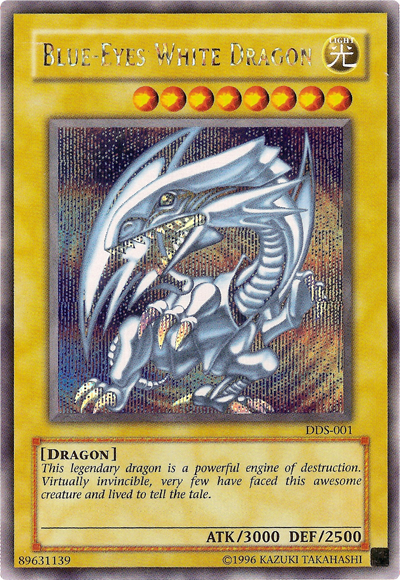 Blue-Eyes White Dragon (Dark Duel Stories) [DDS-001] Secret Rare | Arkham Games and Comics