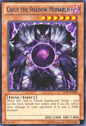Caius the Shadow Monarch (Blue) [DL15-EN006] Rare | Arkham Games and Comics