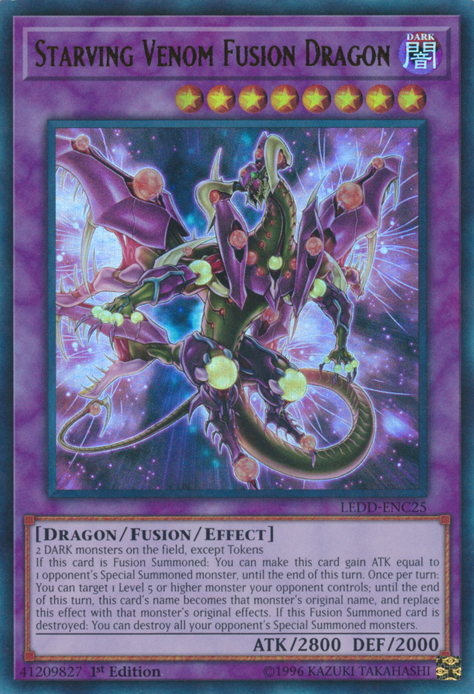 Starving Venom Fusion Dragon [LEDD-ENC25] Ultra Rare | Arkham Games and Comics