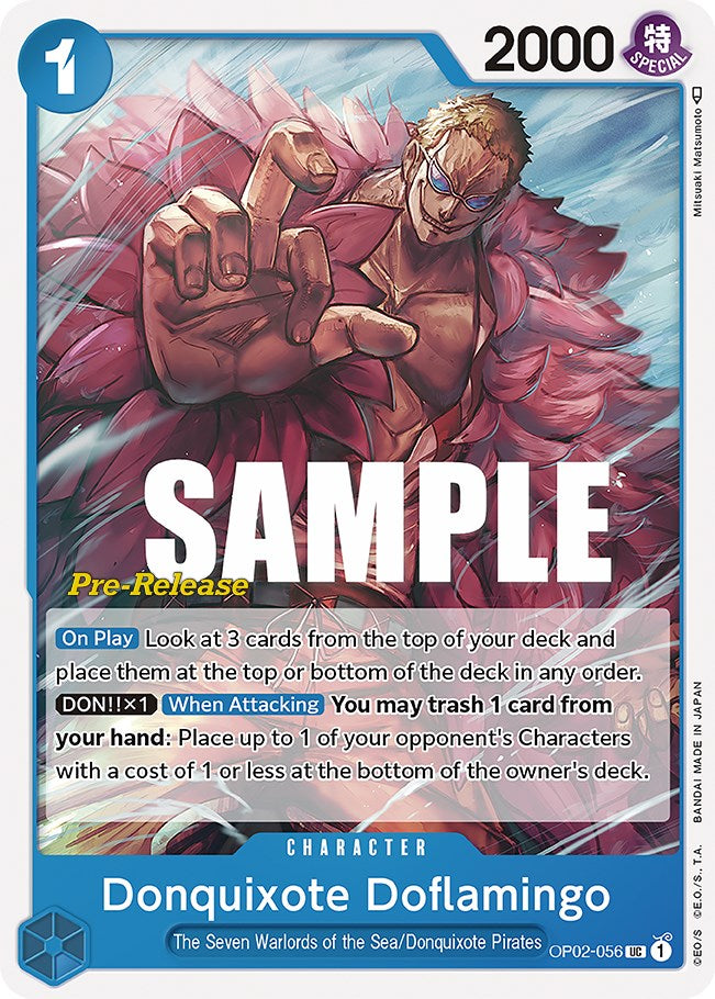 Donquixote Doflamingo [Paramount War Pre-Release Cards] | Arkham Games and Comics