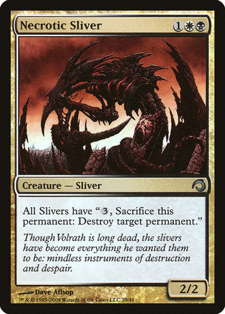 Necrotic Sliver [Premium Deck Series: Slivers] | Arkham Games and Comics