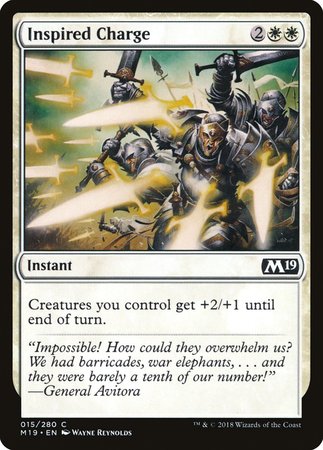 Inspired Charge [Core Set 2019] | Arkham Games and Comics