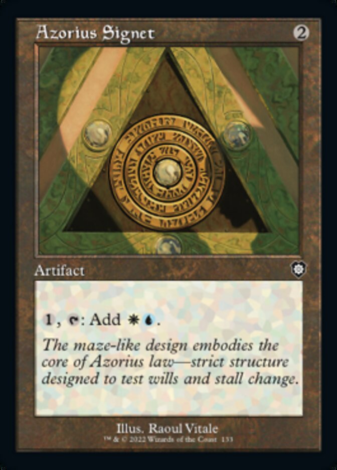 Azorius Signet (Retro) [The Brothers' War Commander] | Arkham Games and Comics