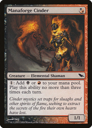 Manaforge Cinder [Shadowmoor] | Arkham Games and Comics