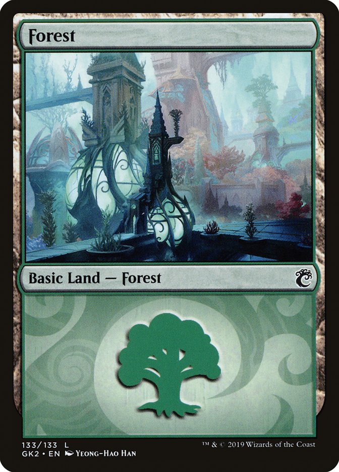 Forest (133) [Ravnica Allegiance Guild Kit] | Arkham Games and Comics