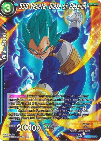 SSB Vegeta, Blaze of Passion (BT10-040) [Rise of the Unison Warrior 2nd Edition] | Arkham Games and Comics