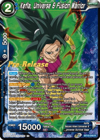 Kefla, Universe 6 Fusion Warrior (BT15-048) [Saiyan Showdown Prerelease Promos] | Arkham Games and Comics