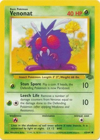 Venonat (63/64) [Jungle Unlimited] | Arkham Games and Comics