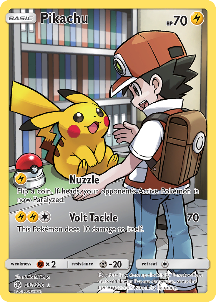 Pikachu (241/236) [Sun & Moon: Cosmic Eclipse] | Arkham Games and Comics