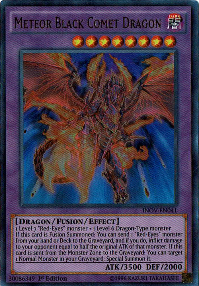 Meteor Black Comet Dragon [INOV-EN041] Ultra Rare | Arkham Games and Comics