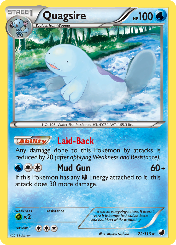 Quagsire (22/116) [Black & White: Plasma Freeze] | Arkham Games and Comics