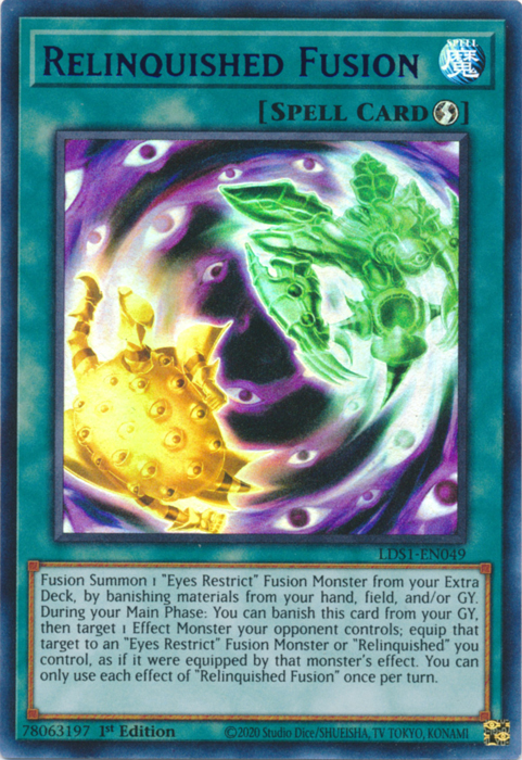 Relinquished Fusion (Purple) [LDS1-EN049] Ultra Rare | Arkham Games and Comics