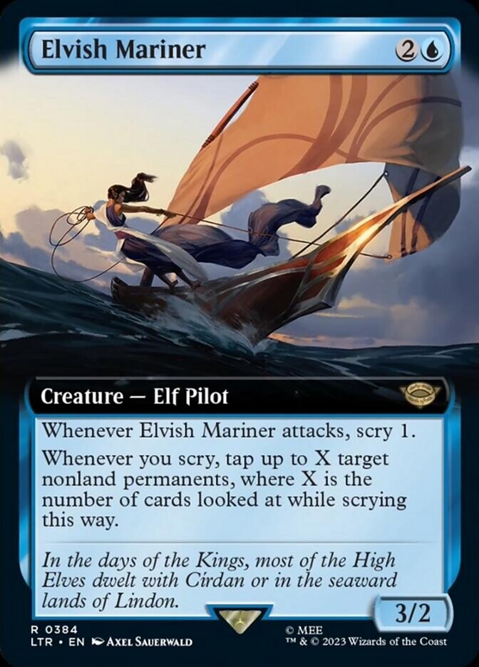 Elvish Mariner (Extended Art) [The Lord of the Rings: Tales of Middle-Earth] | Arkham Games and Comics