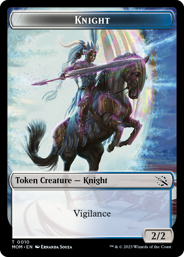 Knight Token [March of the Machine Tokens] | Arkham Games and Comics