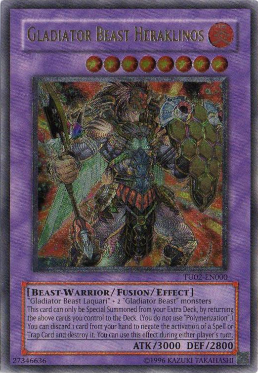 Gladiator Beast Heraklinos [TU02-EN000] Ultimate Rare | Arkham Games and Comics