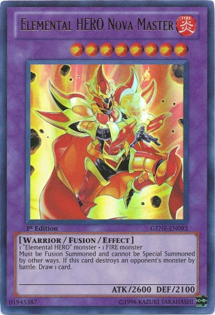 Elemental Hero Nova Master [GENF-EN093] Ultra Rare | Arkham Games and Comics