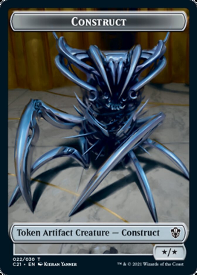 Construct (022) // Treasure Token [Commander 2021 Tokens] | Arkham Games and Comics