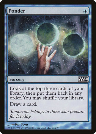Ponder [Magic 2012] | Arkham Games and Comics