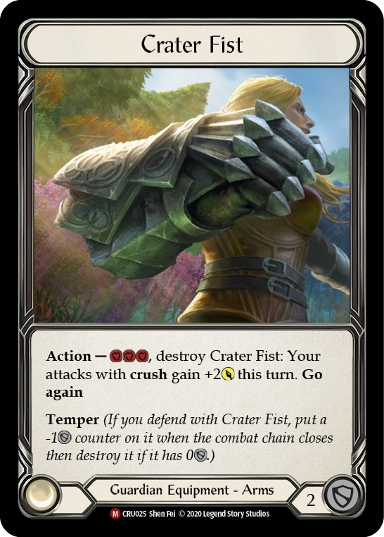 Crater Fist [CRU025] (Crucible of War)  1st Edition Cold Foil | Arkham Games and Comics