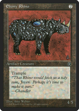 Ebony Rhino [Homelands] | Arkham Games and Comics