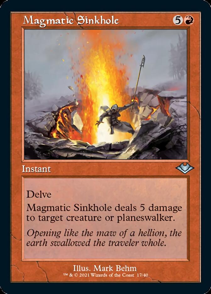 Magmatic Sinkhole (Retro Foil Etched) [Modern Horizons 2] | Arkham Games and Comics