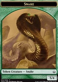 Snake // Zombie Double-sided Token [Hour of Devastation Tokens] | Arkham Games and Comics