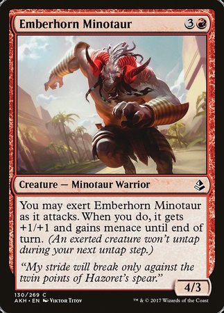 Emberhorn Minotaur [Amonkhet] | Arkham Games and Comics