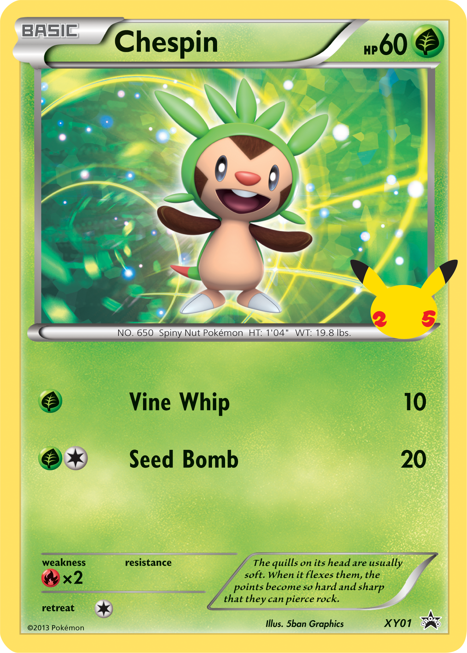 Chespin (XY01) [First Partner Pack] | Arkham Games and Comics