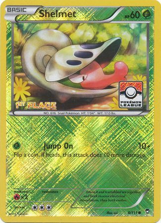 Shelmet (8/111) (League Promo 1st Place) [XY: Furious Fists] | Arkham Games and Comics