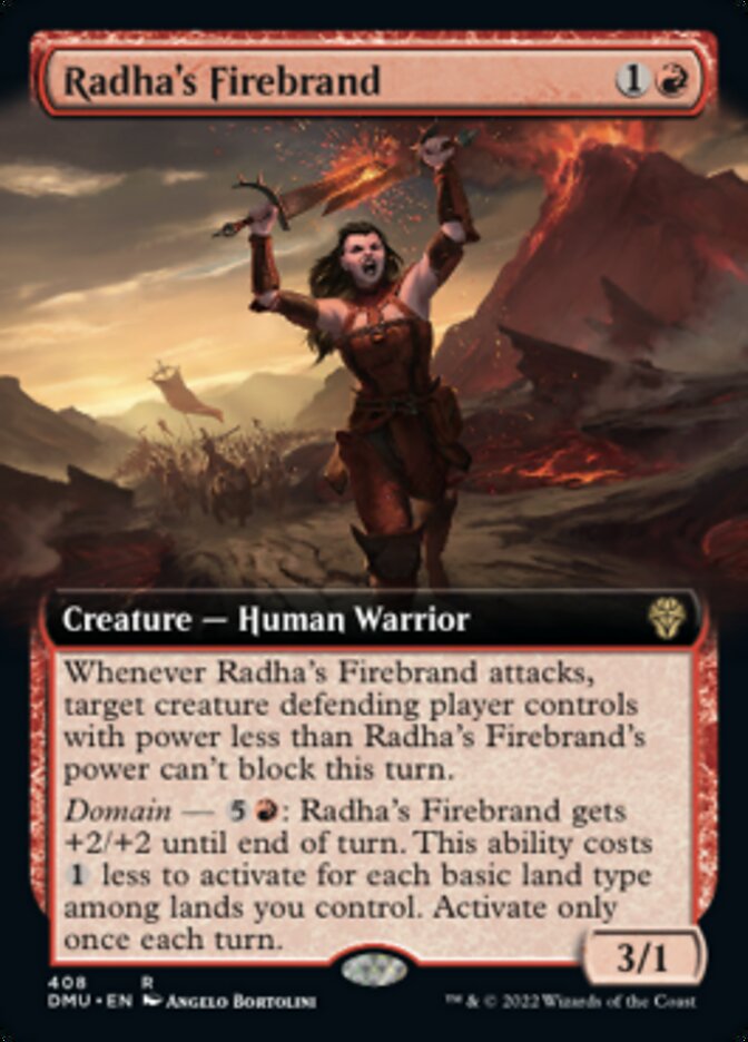 Radha's Firebrand (Extended Art) [Dominaria United] | Arkham Games and Comics