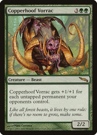 Copperhoof Vorrac [Mirrodin] | Arkham Games and Comics