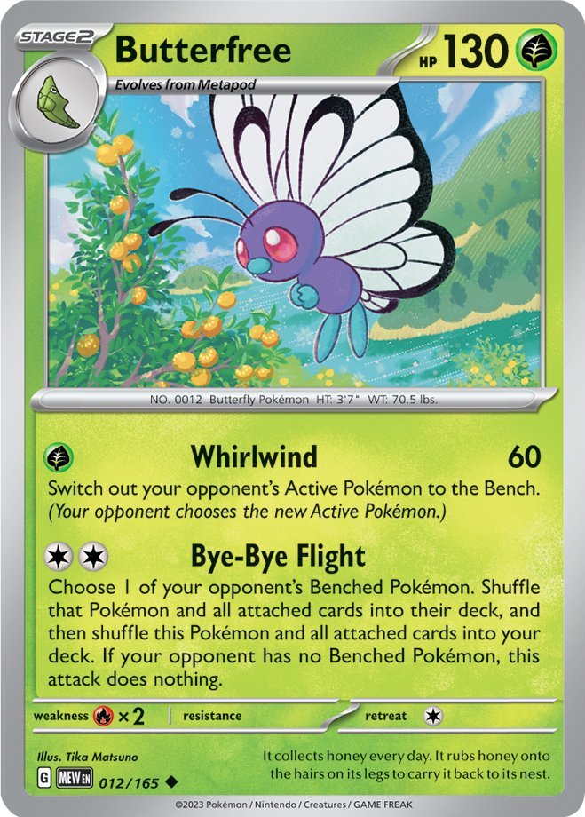 Butterfree (012/165) [Scarlet & Violet: 151] | Arkham Games and Comics